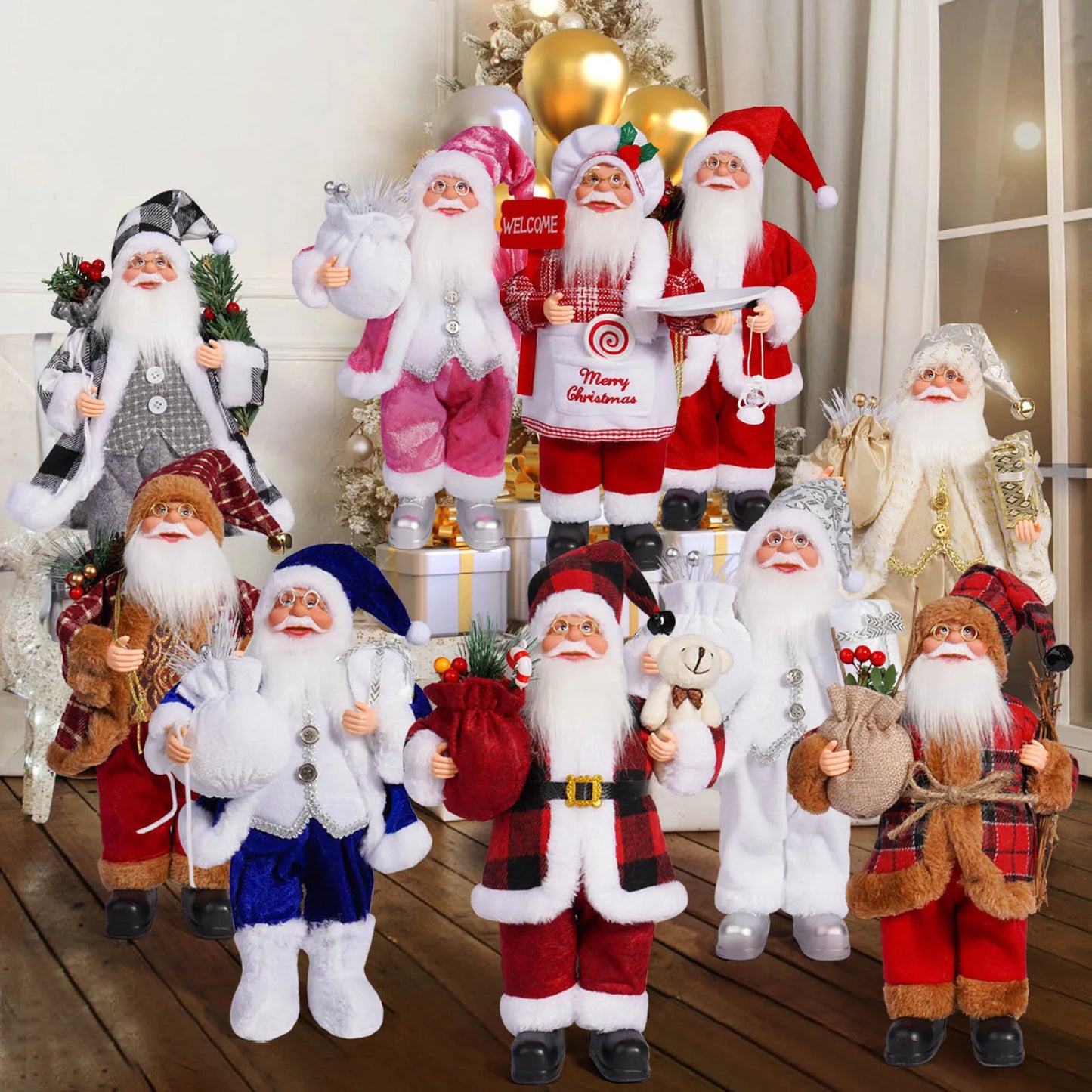 Santa Claus Doll Children Xmas Gift Christmas Tree Decorations 2024