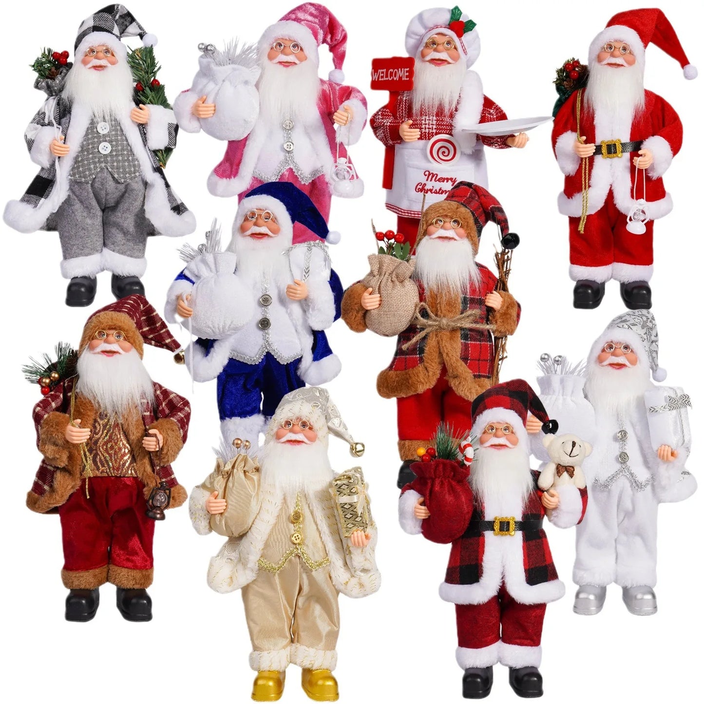 Santa Claus Doll Children Xmas Gift Christmas Tree Decorations 2024