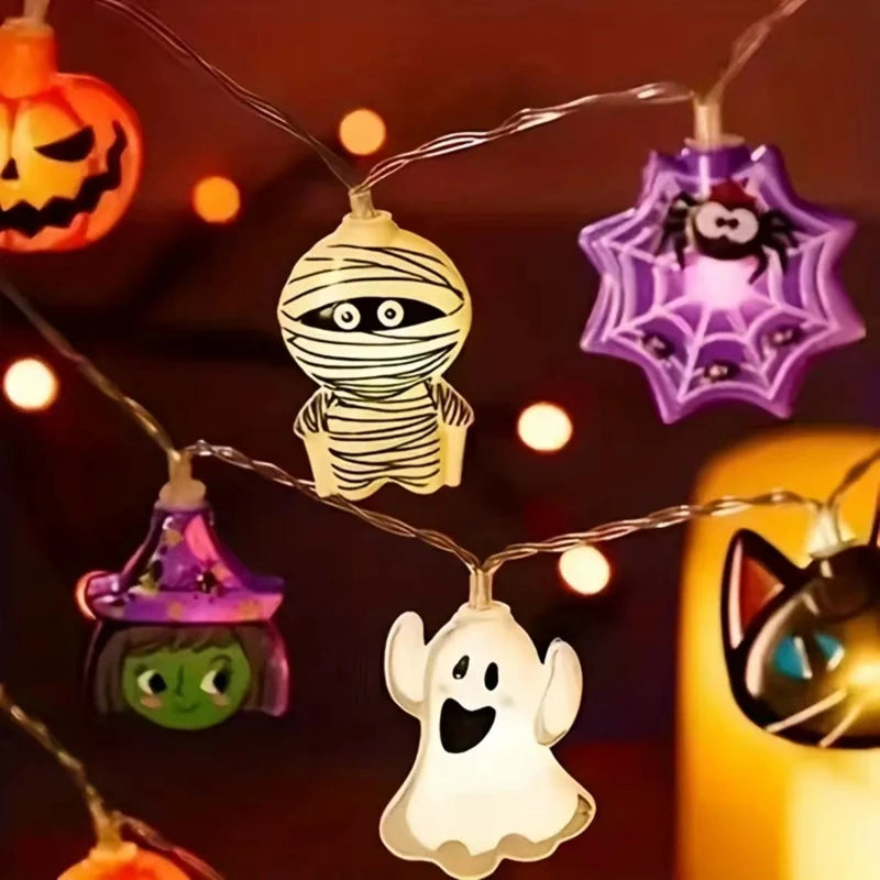 Halloween Party LED String Lights Pumpkin Ghost