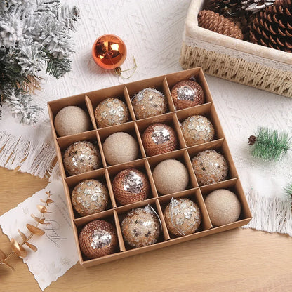 16pcs/box 6CM Christmas Ball Ornaments