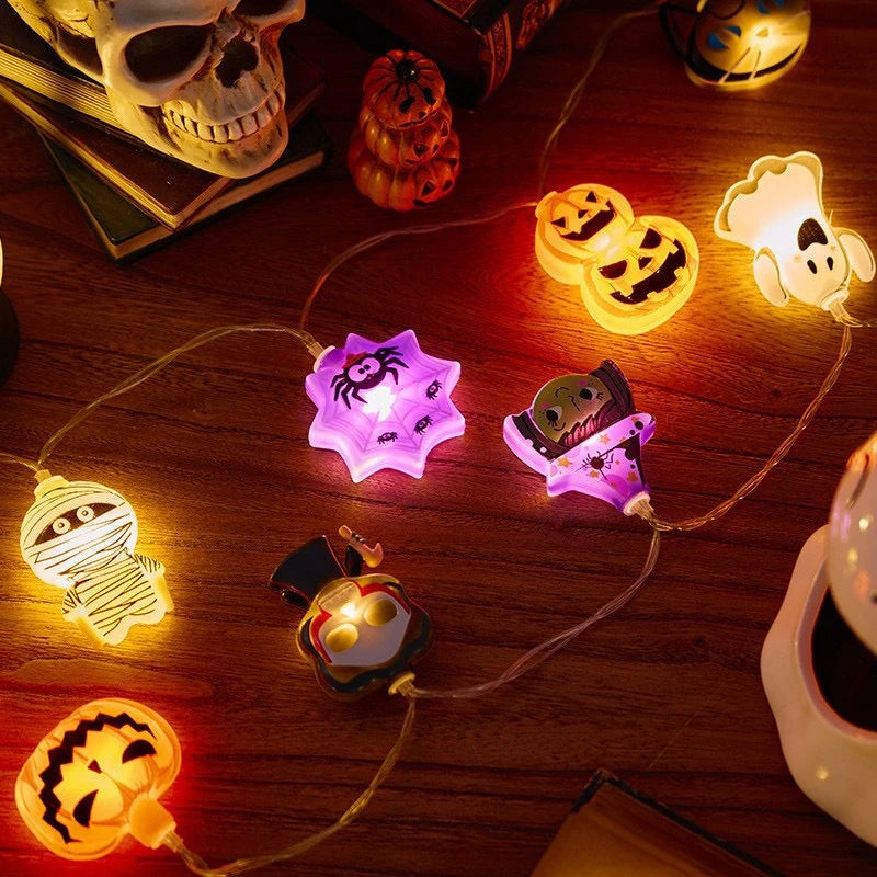 Halloween Party LED String Lights Pumpkin Ghost