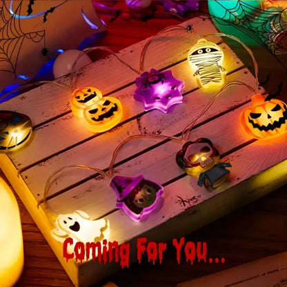 Halloween Party LED String Lights Pumpkin Ghost