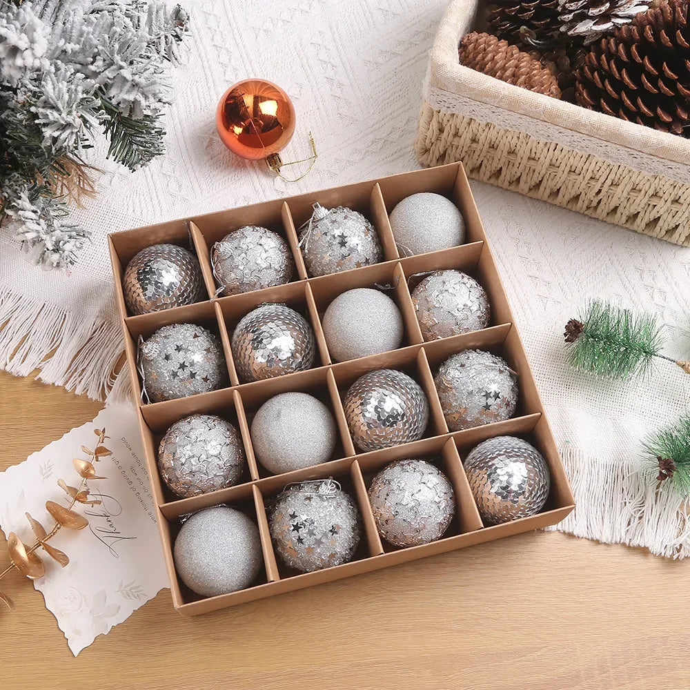 16pcs/box 6CM Christmas Ball Ornaments