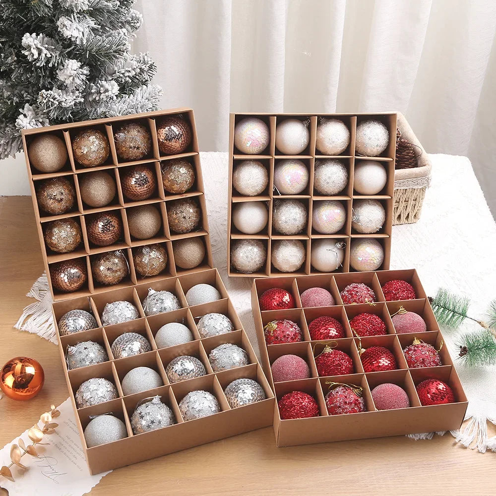 16pcs/box 6CM Christmas Ball Ornaments