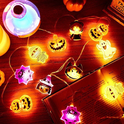 Halloween Party LED String Lights Pumpkin Ghost