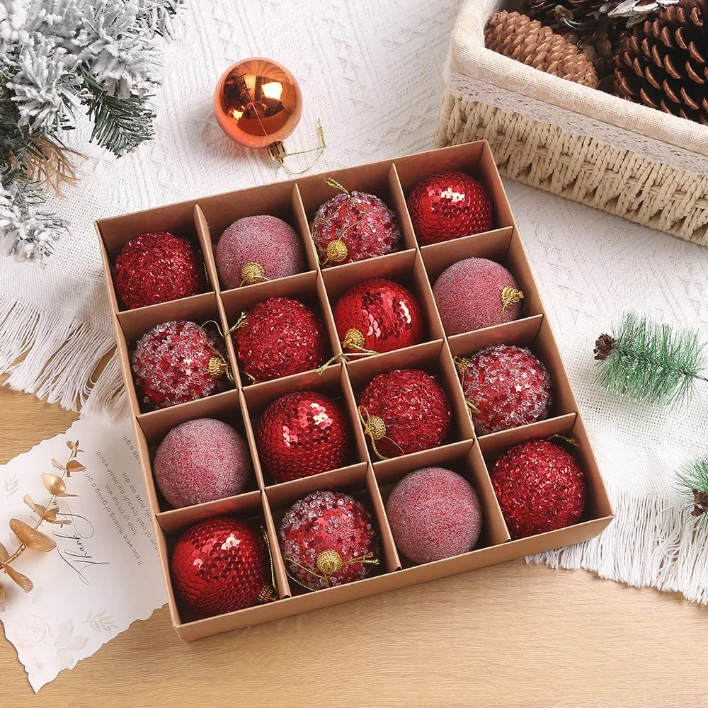 16pcs/box 6CM Christmas Ball Ornaments