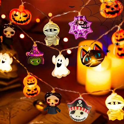 Halloween Party LED String Lights Pumpkin Ghost